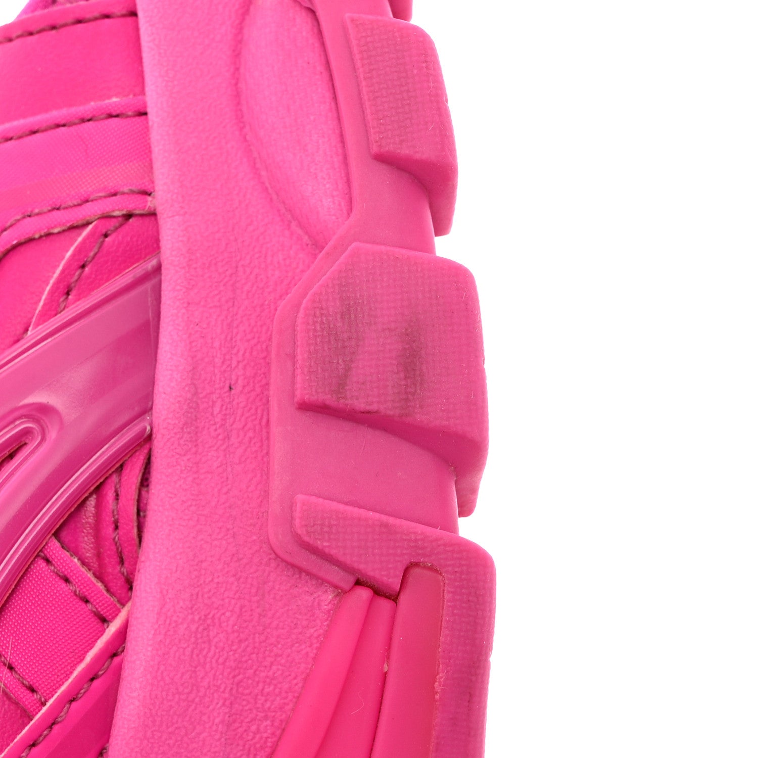 Balenciaga Neoprene Rubber Womens Track Sandals 37 Fucsia 11 of 14