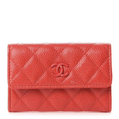 Chanel Caviar Quilted Incognito Flap Card Holder Red 1 of 10