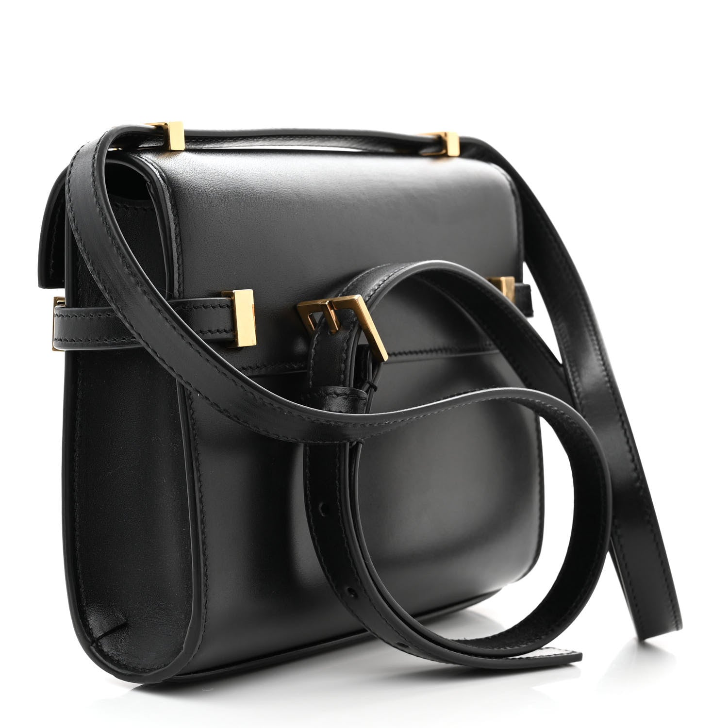 Saint Laurent Smooth Calfskin Mini Manhattan Shoulder Bag Black 3 of 11
