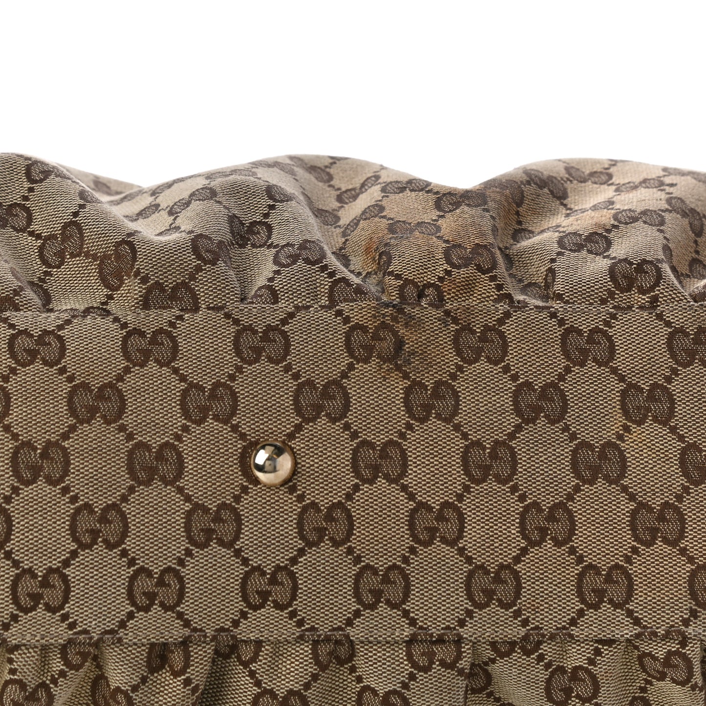 Monogram D Gold Tote Dark Brown