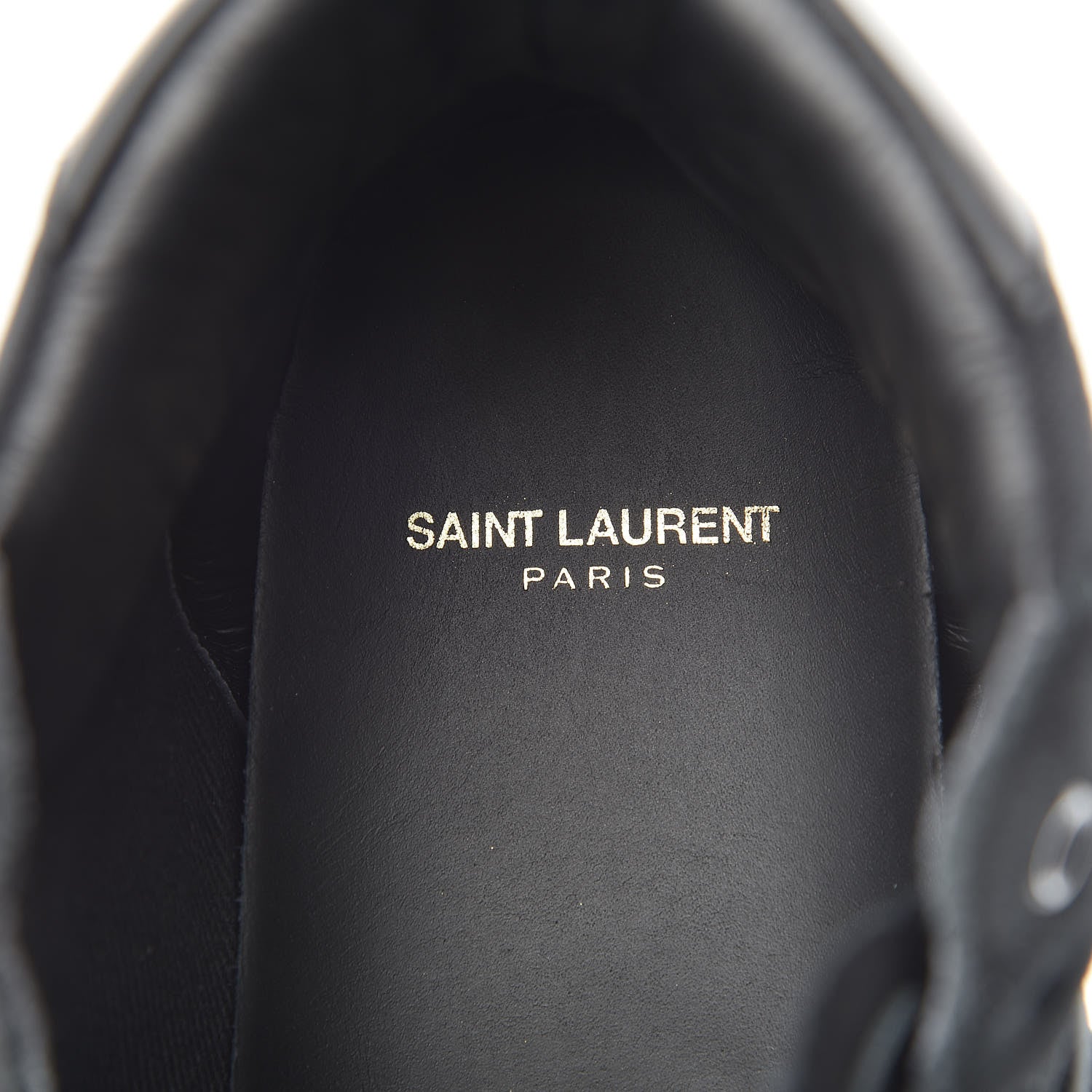Saint Laurent Distressed Canvas Mens Classic Court High Top Sneakers 43 Black 7 of 10
