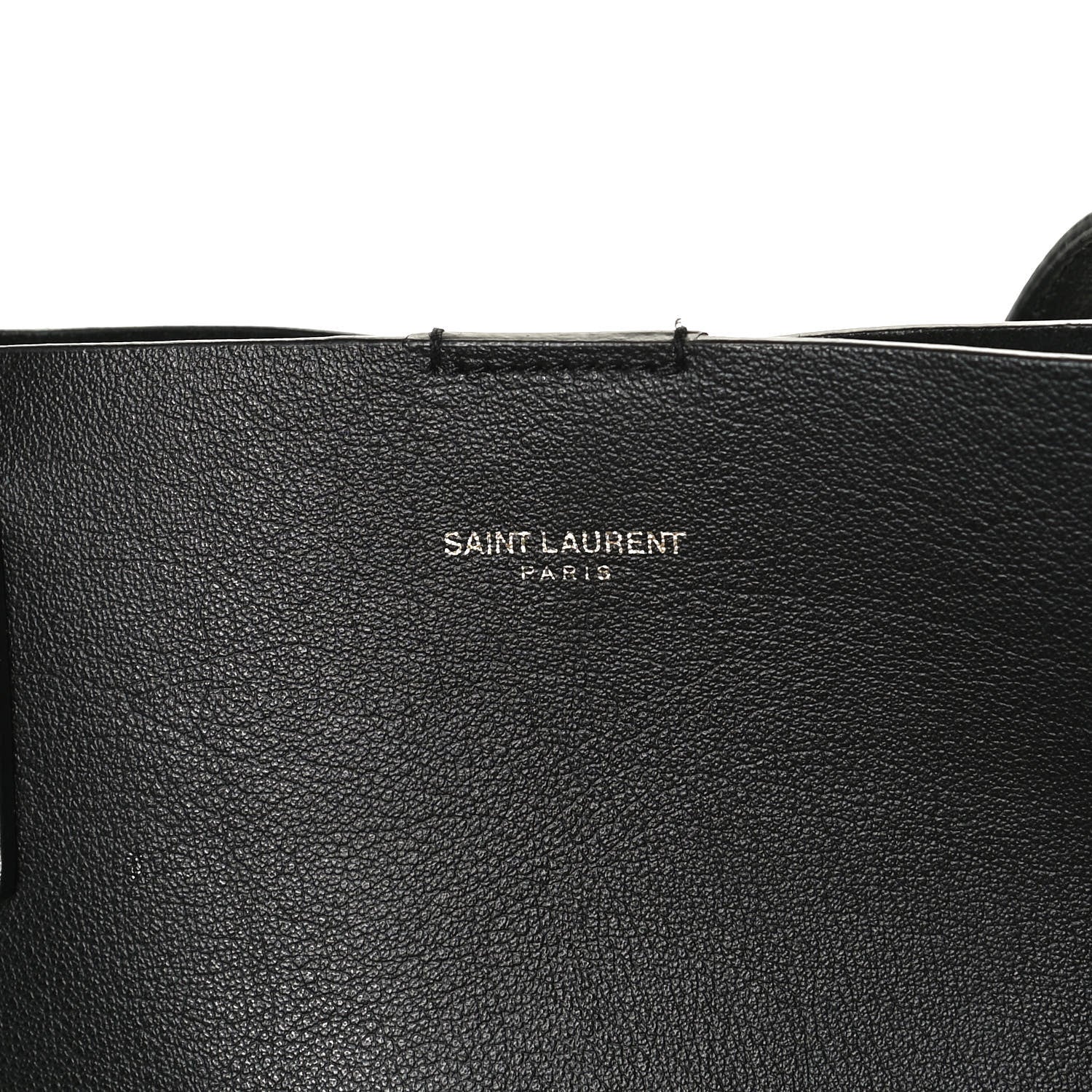 Saint Laurent Calfskin Large Shopping Tote Black 8 of 12