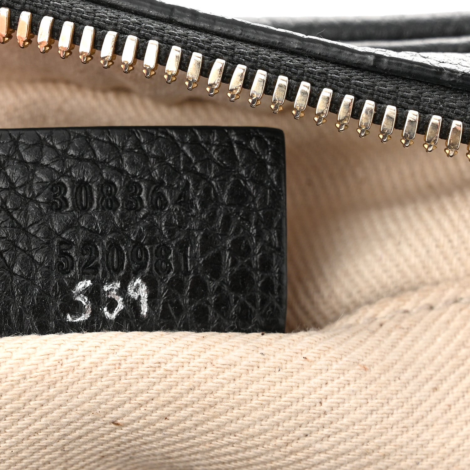 Gucci Pebbled Calfskin Small Soho Disco Bag Black 7 of 10