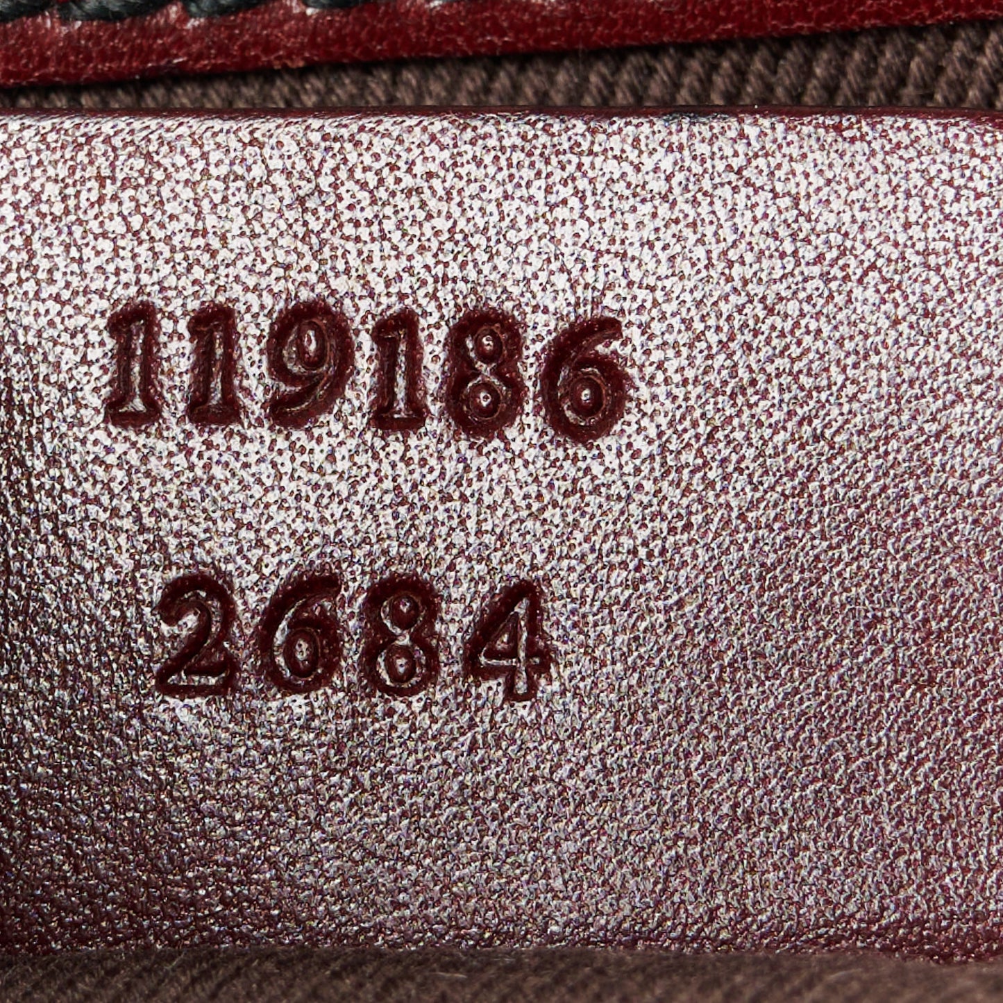 Monogram Studded Small Horsebit Clutch Bordeaux