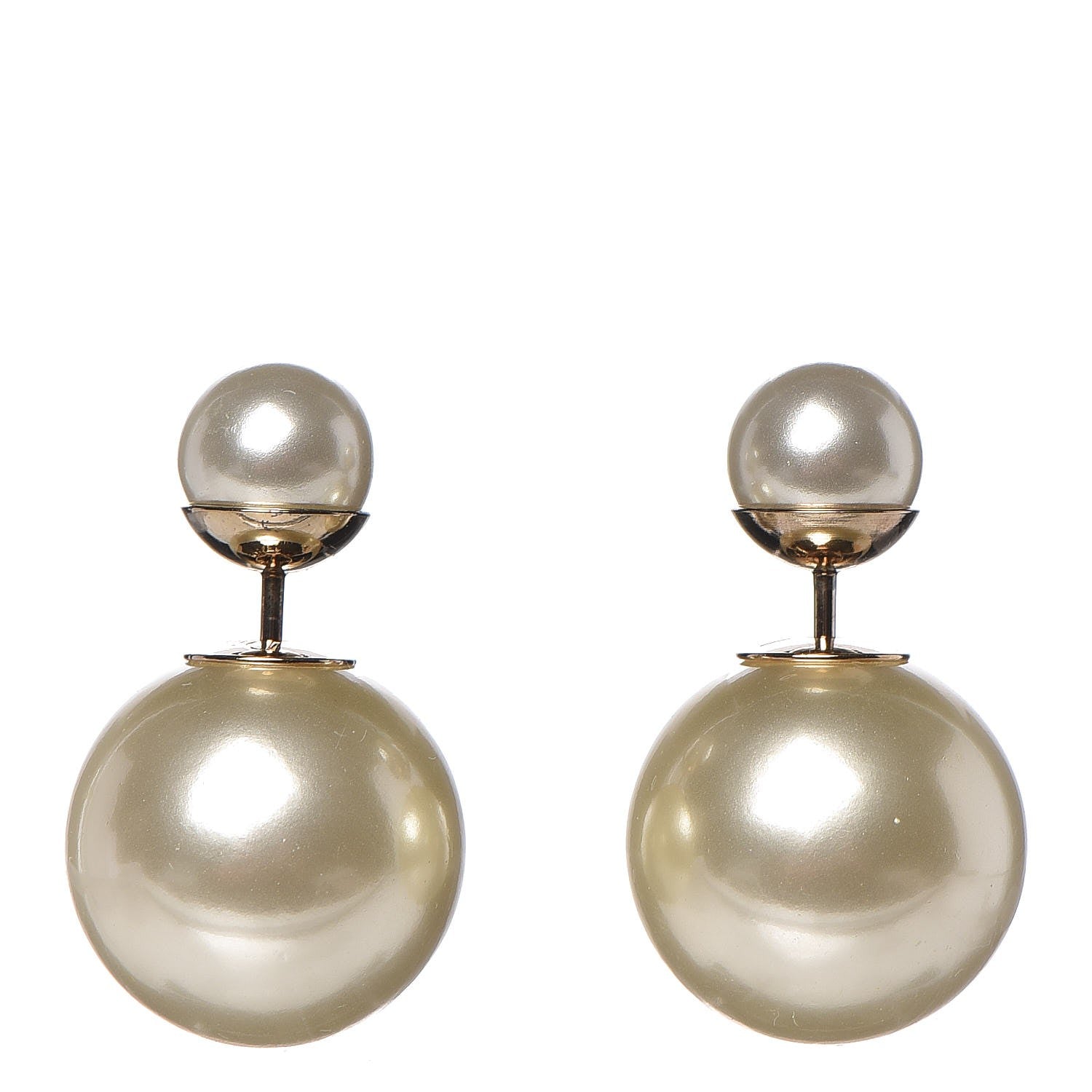 Christian Dior Pearl Mise En Dior Tribal Earrings 1 of 4