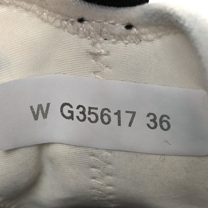 Chanel Velvet Calfskin Mixed Fibers CC Sneakers 36 Ivory Black 10 of 16