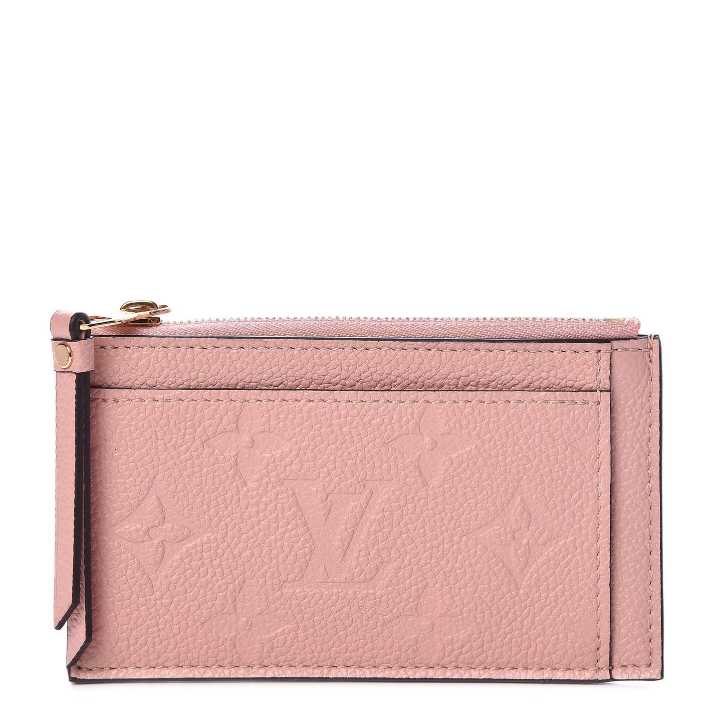 Empreinte Zipper Card Holder Rose Poudre