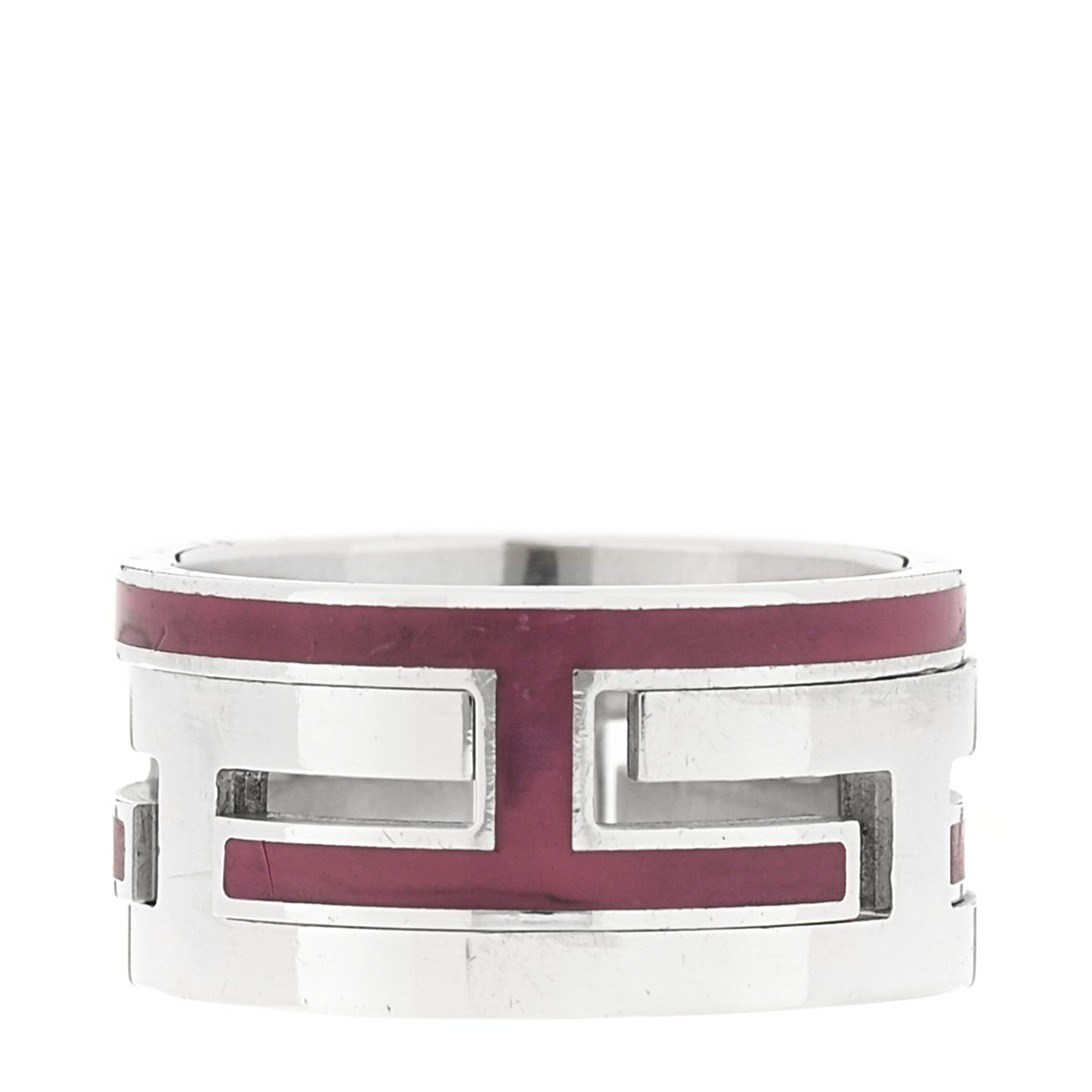 Sterling Silver Enamel Arcane Move H Ring 51 5.75 Rose