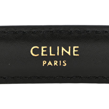 Celine Box Calfskin Small 18mm Triomphe Belt 75 30 Black 5 of 6