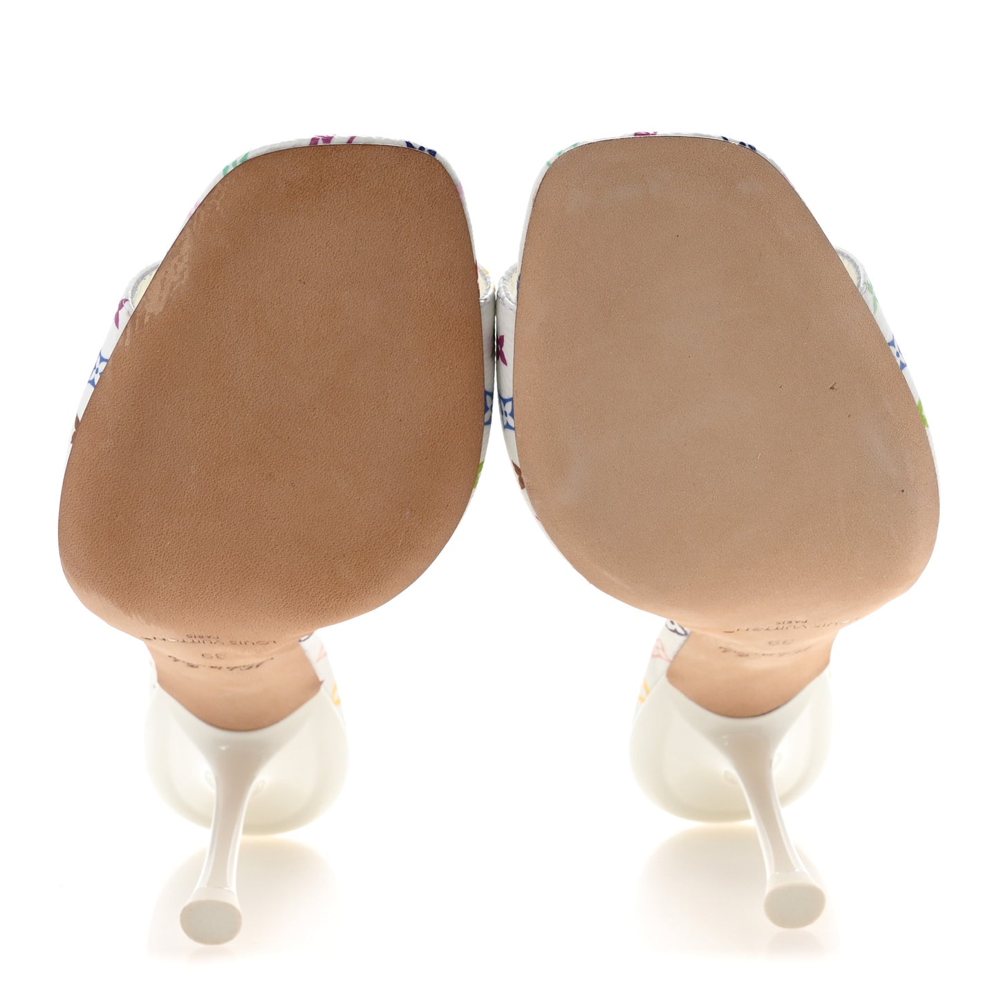 LV X TM Monogram Multicolor 6AM Mules 39 White