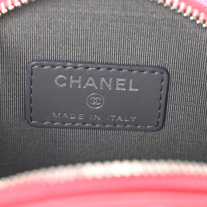 Chanel Lambskin Quilted Round Clutch With Chain Grey Multicolor 6 of 10