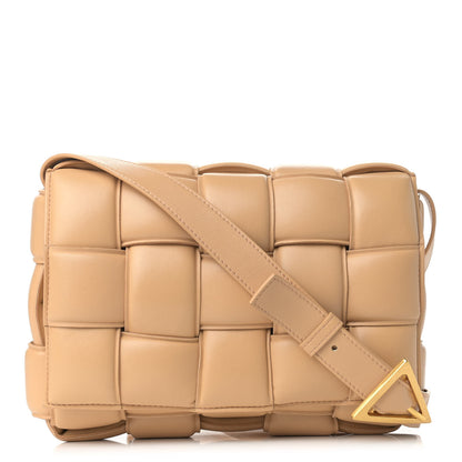 Bottega Veneta Nappa Maxi Intreccio Padded Cassette Crossbody Bag Almond 1 of 9