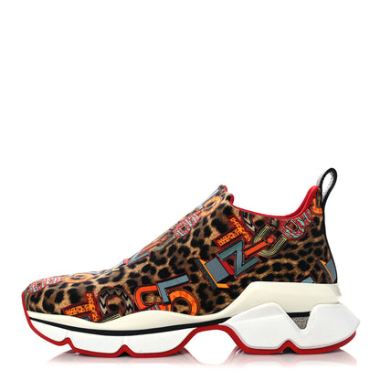 Christian Louboutin Neoprene Space Run Loubileo Donna Flat Sneakers 37 Multi 1 of 10