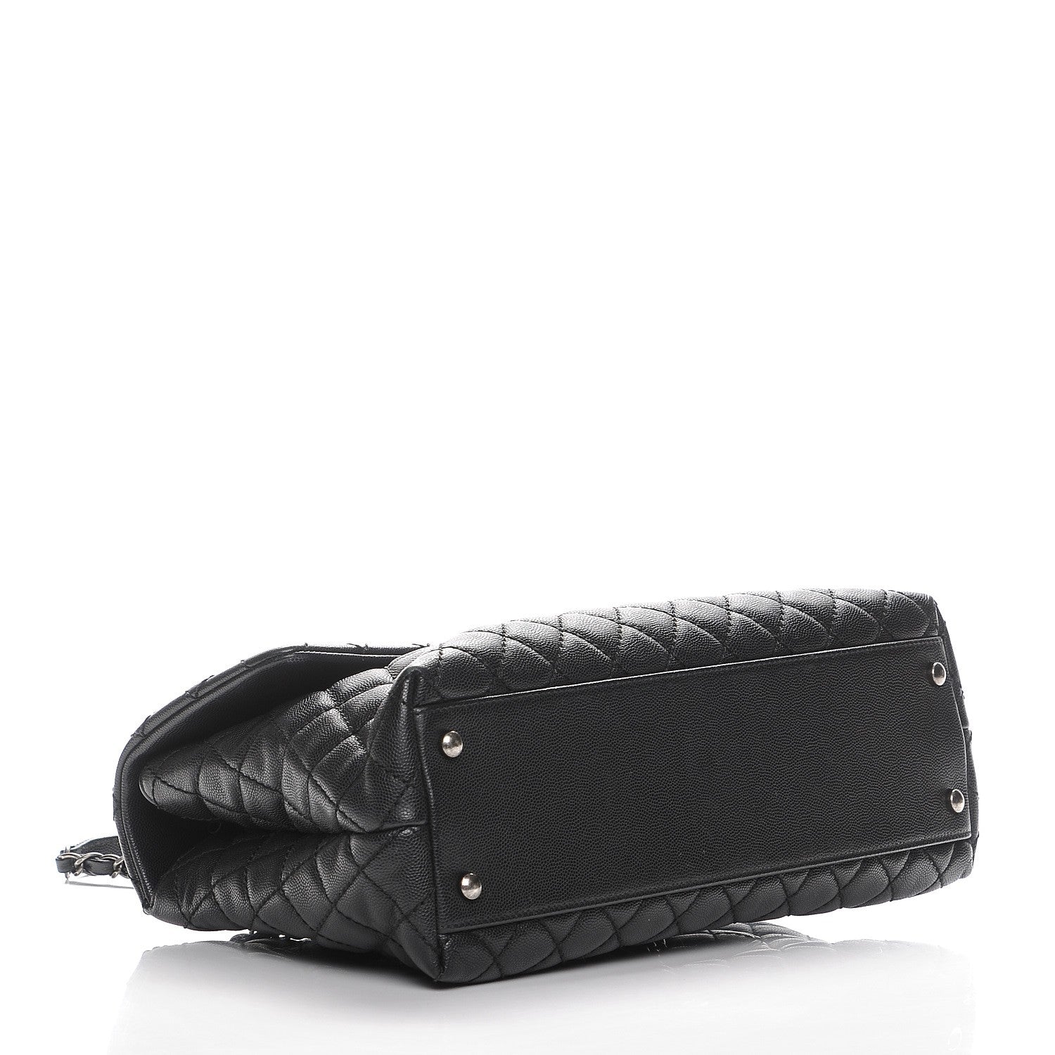Chanel Caviar Quilted Medium Coco Handle Flap Black 4 of 7