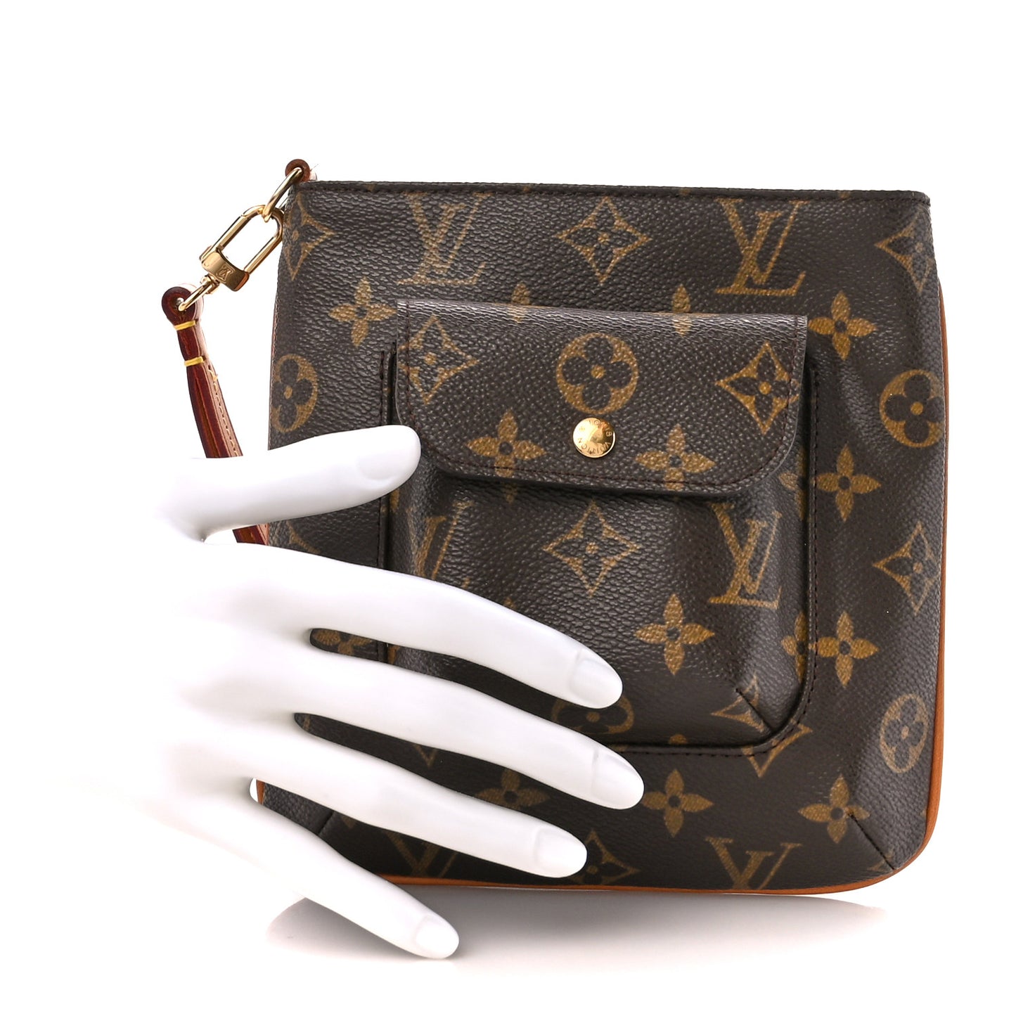 Monogram Partition Wristlet