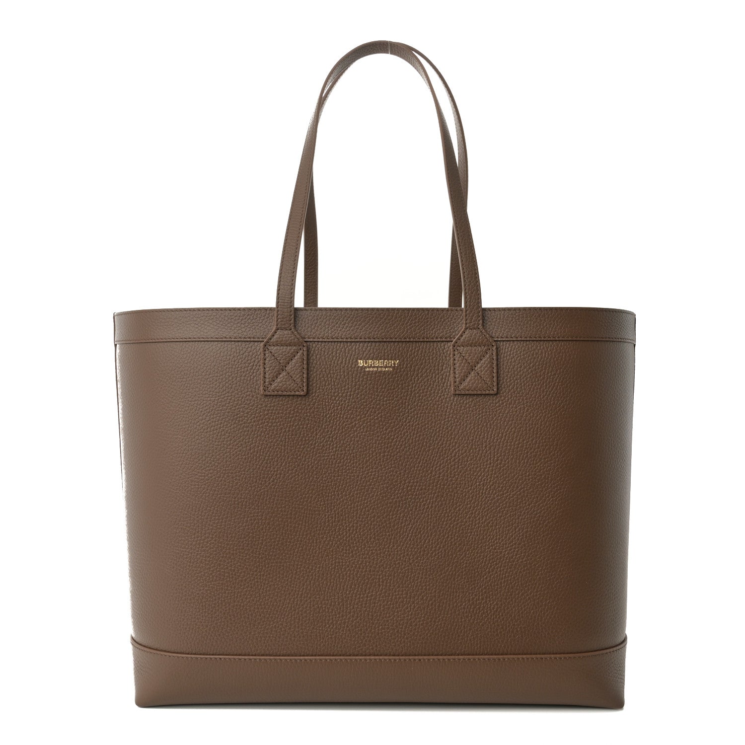 Burberry Grainy Calfskin Medium London Tote Bag Earth 1 of 11