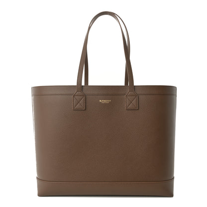 Burberry Grainy Calfskin Medium London Tote Bag Earth 1 of 11
