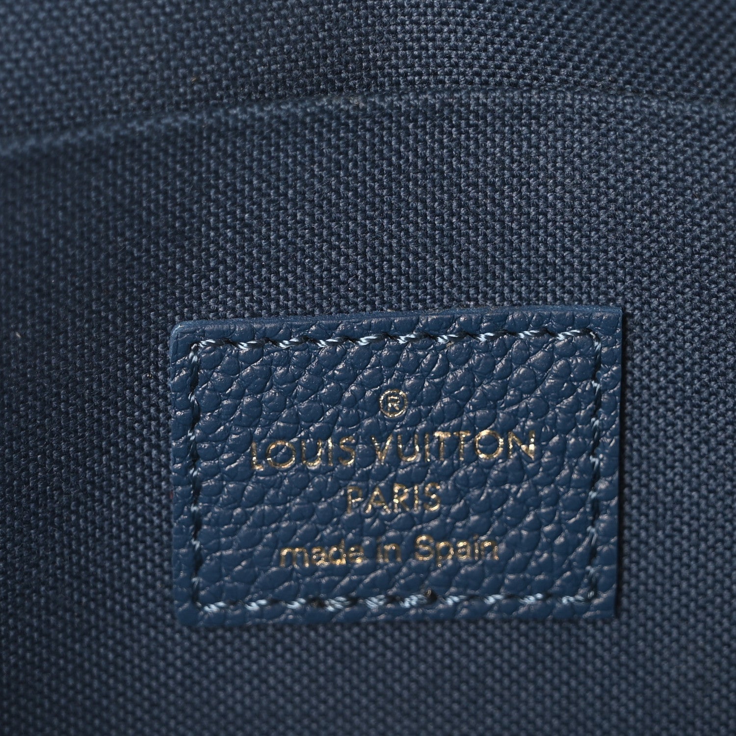 Louis Vuitton Empreinte Monogram Giant Felicie Pochette Chain Wallet Gradient Blue 8 of 11