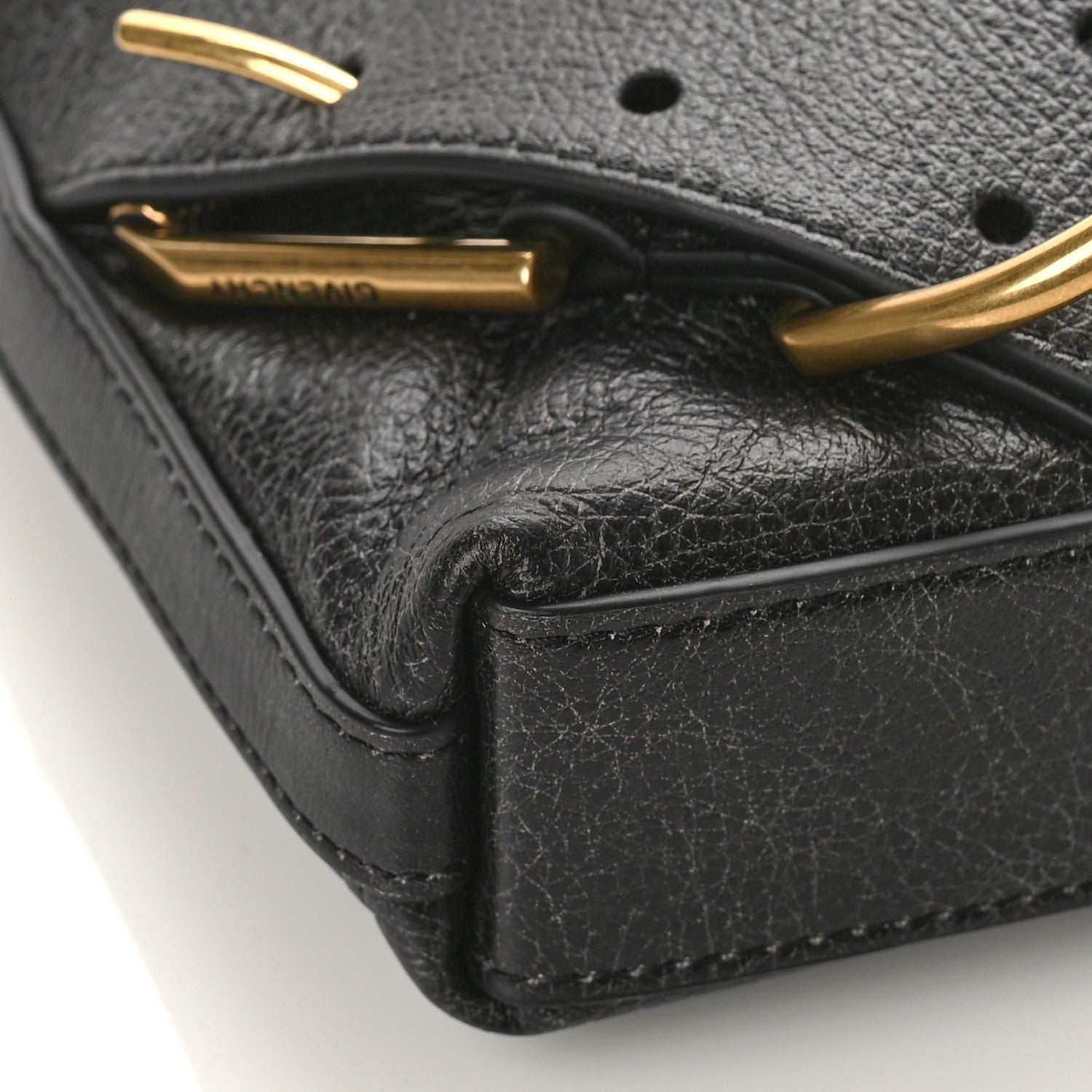 Givenchy Aged Calfskin Mini Voyou Boyfriend Party Bag Black 7 of 8