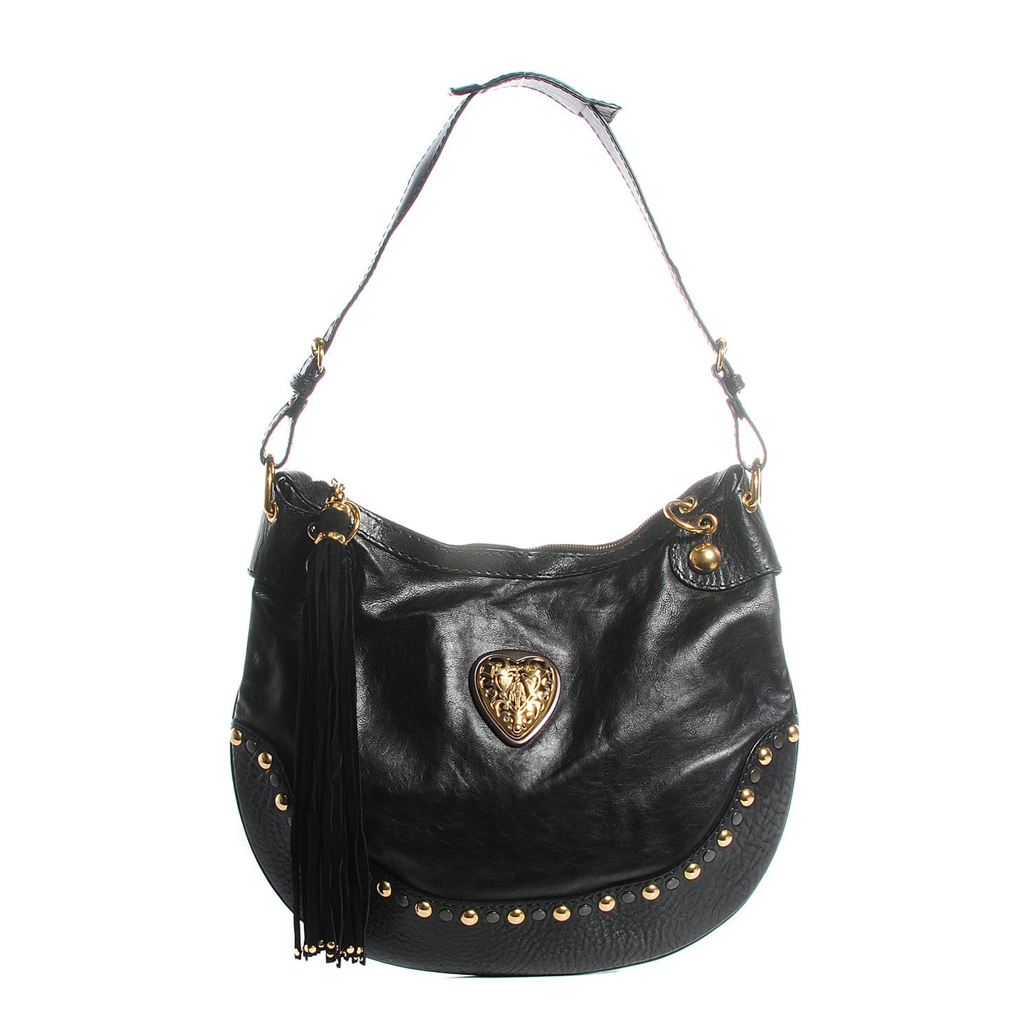 Calfskin Babouska Hobo Black