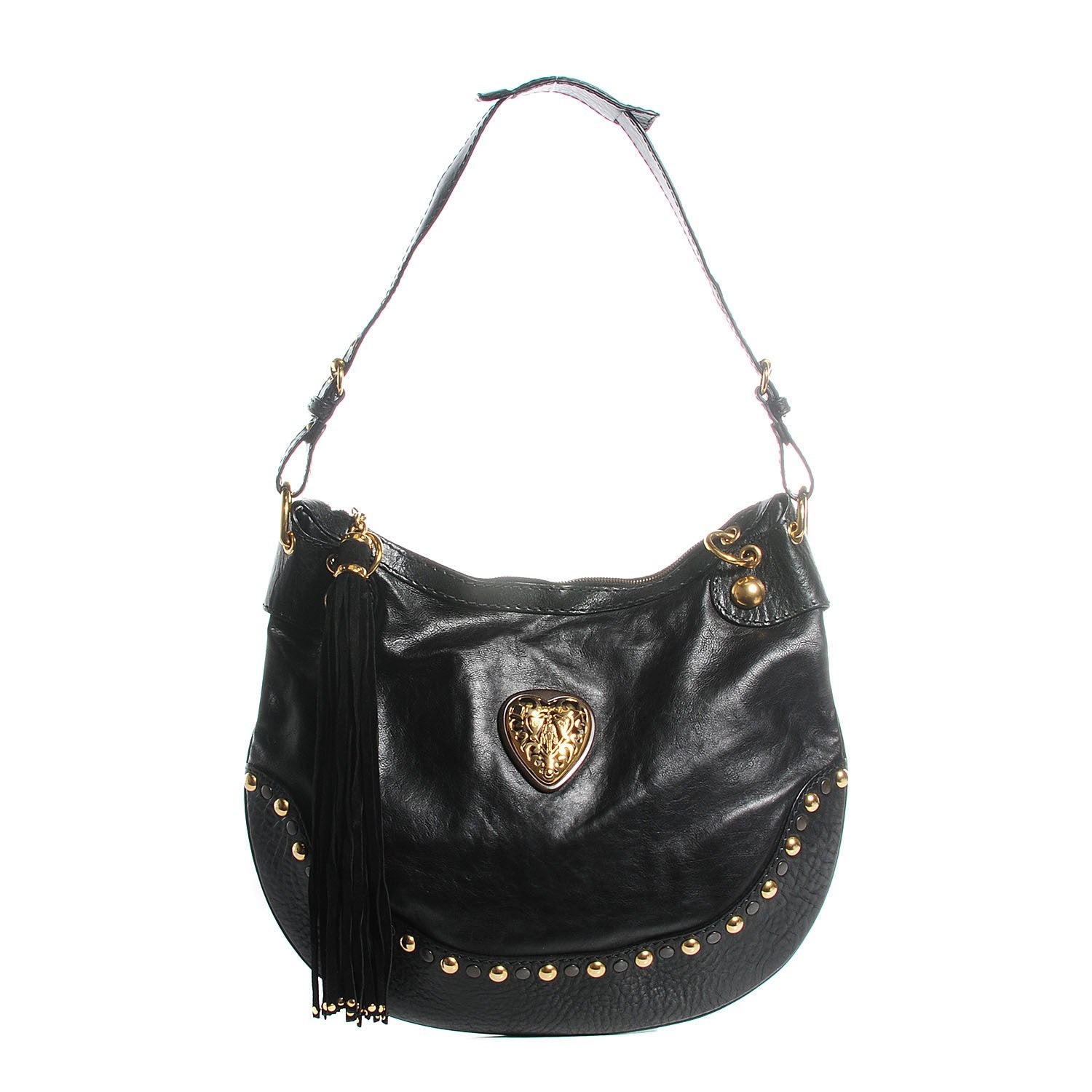 Gucci Calfskin Babouska Hobo Black 1 of 7