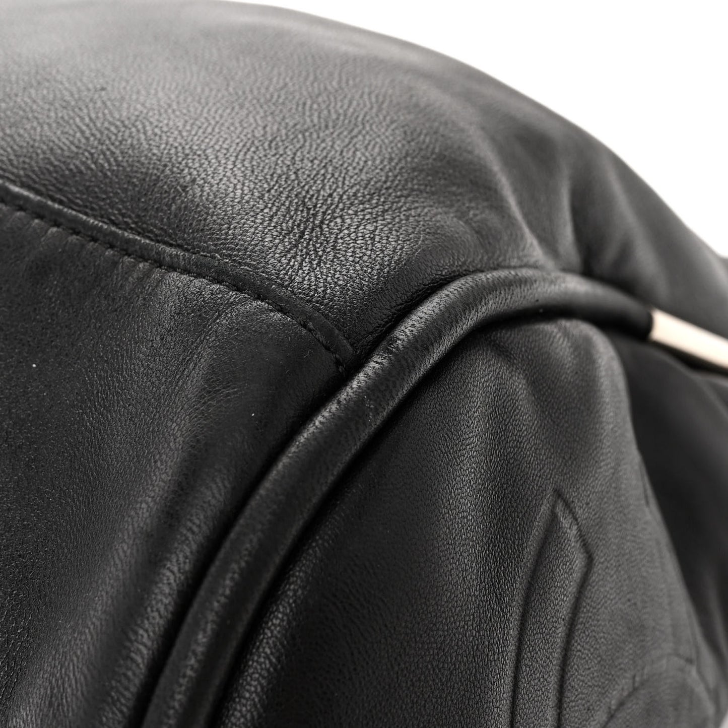 Lambskin Large Ultimate Soft Tote Black