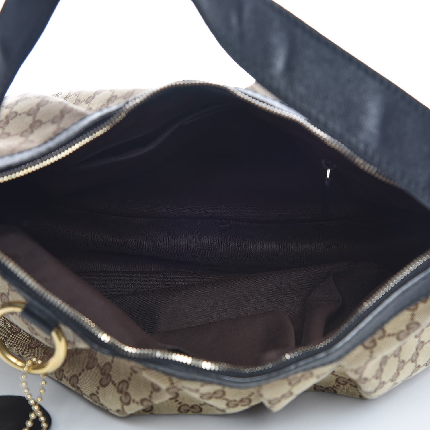 Gucci Monogram Medium Sukey Hobo Black 5 of 13