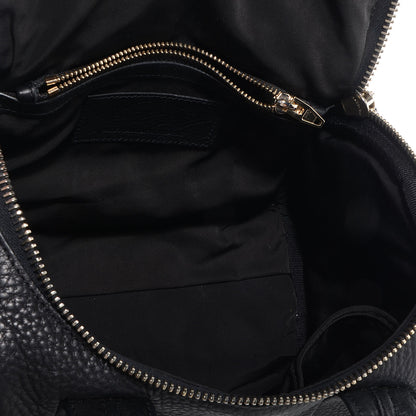 Alexander Wang Pebbled Leather Rockie Black w Pale Gold Hardware 5 of 9
