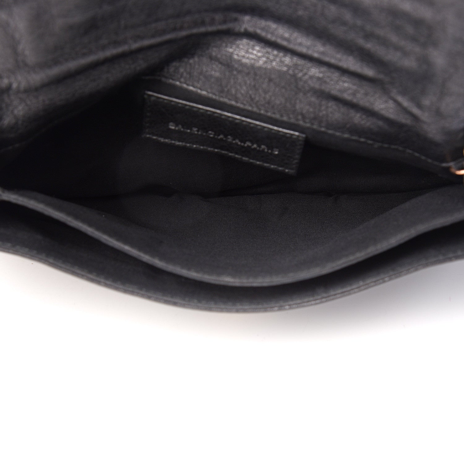 Balenciaga Agneau Giant 12 Rose Gold Hardware Envelope Clutch Black 7 of 12