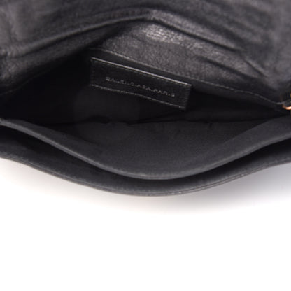 Balenciaga Agneau Giant 12 Rose Gold Hardware Envelope Clutch Black 7 of 12