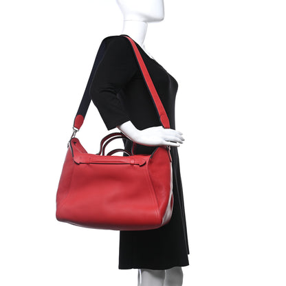 Hermes Swift Taurillon Clemence Oxer Rouge Casaque 2 of 9
