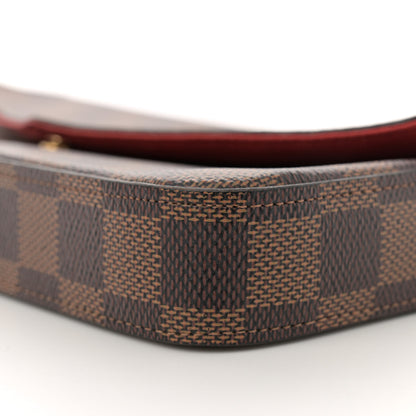 Louis Vuitton Damier Ebene Pochette Felicie Chain Wallet 11 of 12
