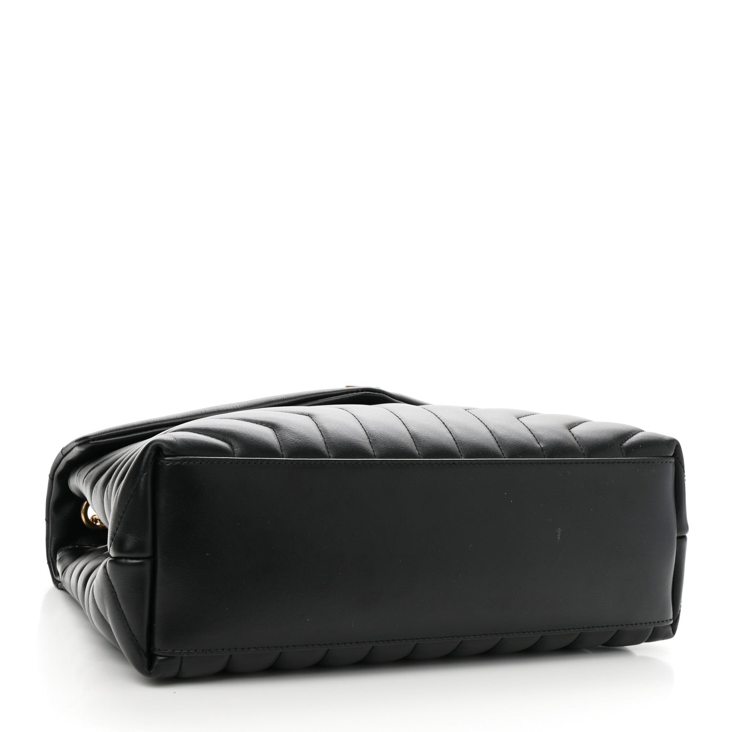 Saint Laurent Calfskin Y Quilted Monogram Medium Loulou Chain Satchel Black 4 of 11