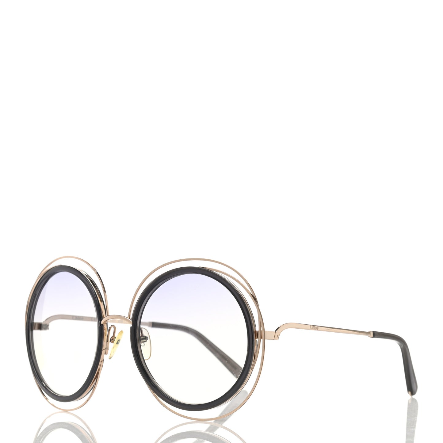 Oversized Round Carlina Sunglasses CE120S Gold