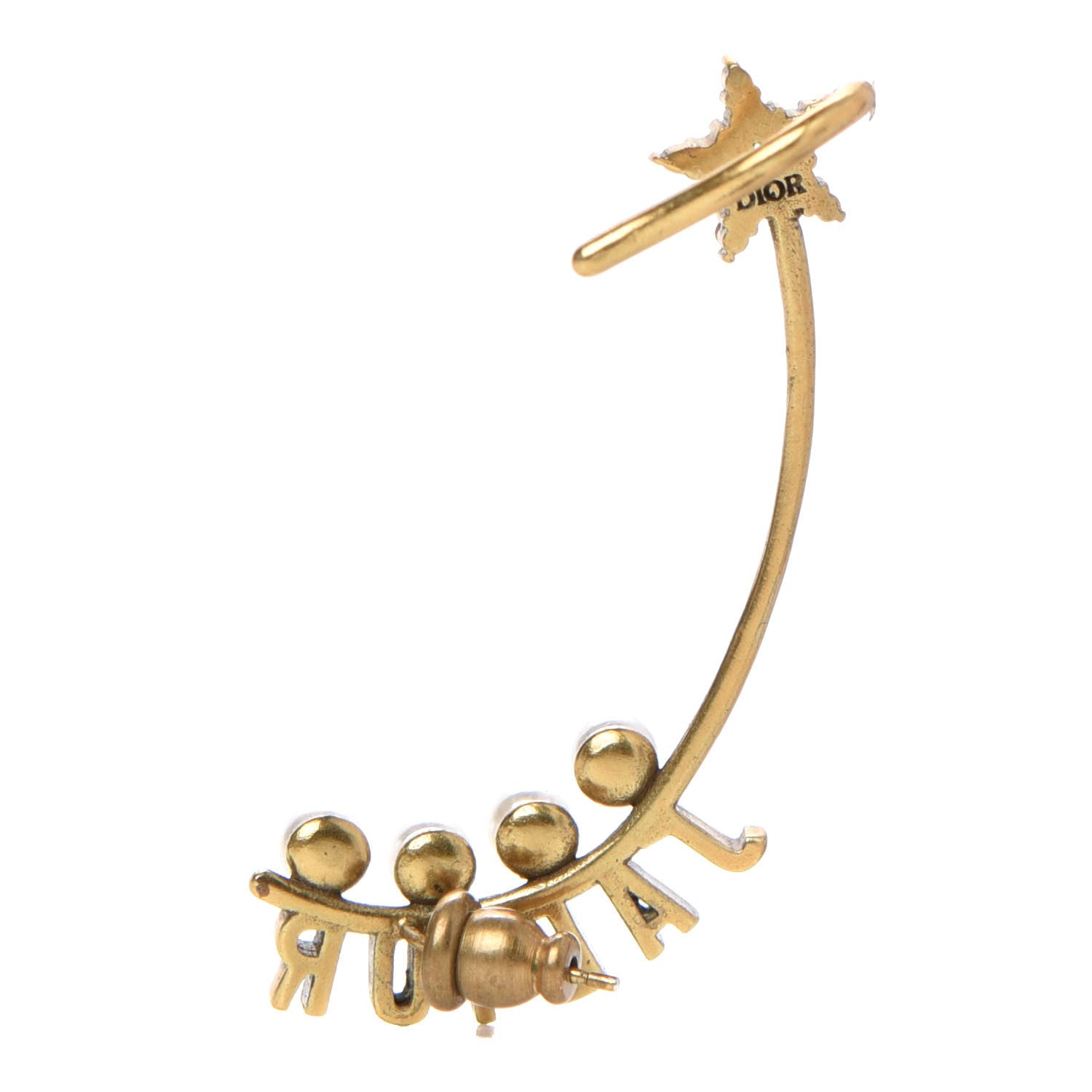 Christian Dior Pearl Crystal J'Adior Earring Gold 2 of 3