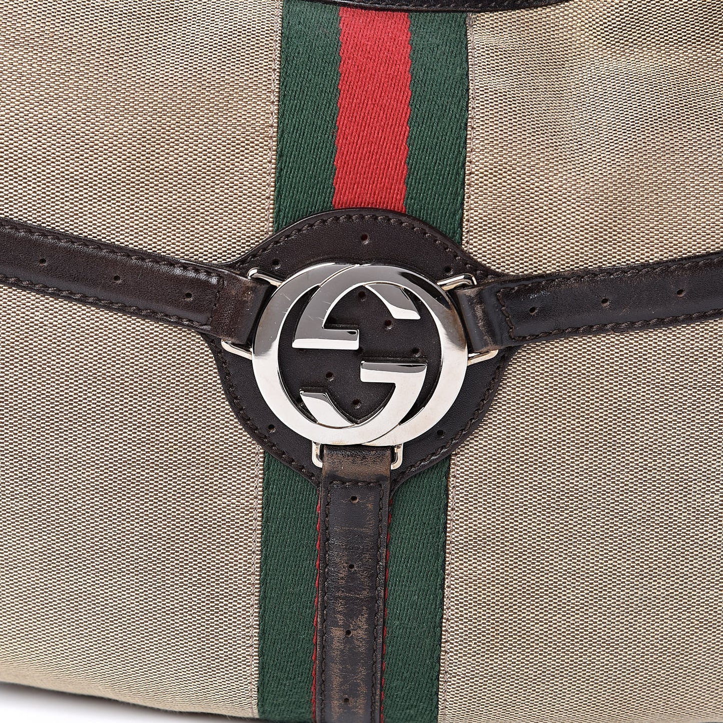 Canvas Web GG Reins Hobo Brown