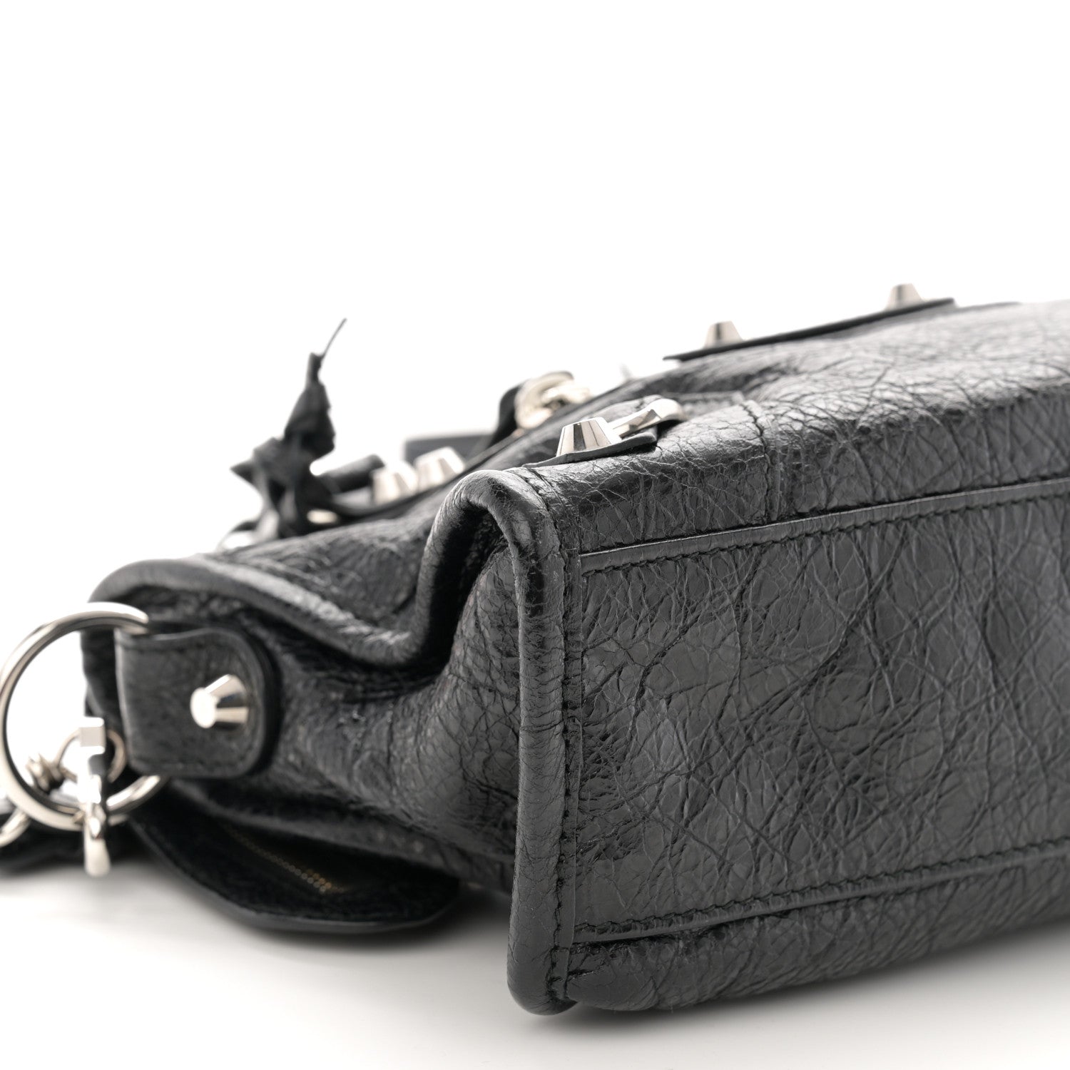Balenciaga Agneau Classic Silver Hardware Mini City Black 10 of 11