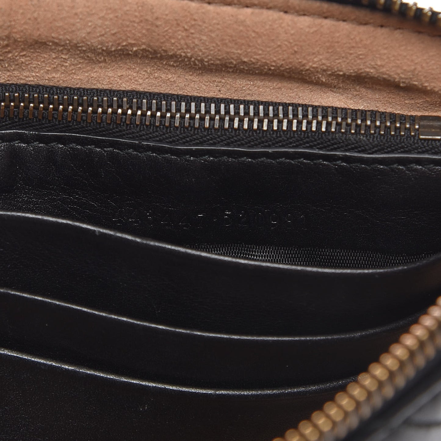 Calfskin Matelasse Mini GG Marmont Chain Bag Black