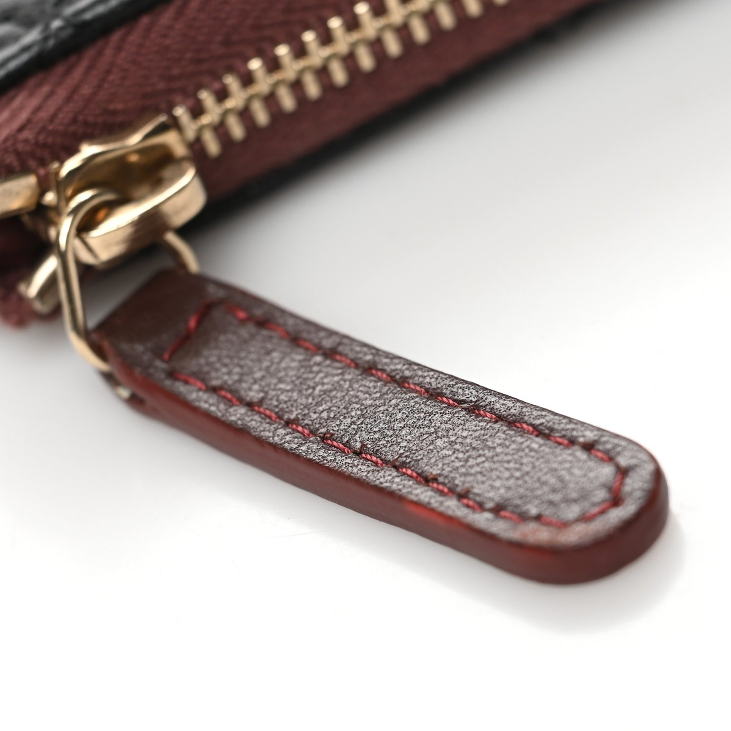 Lambskin Quilted Small Cosmetic Case Black