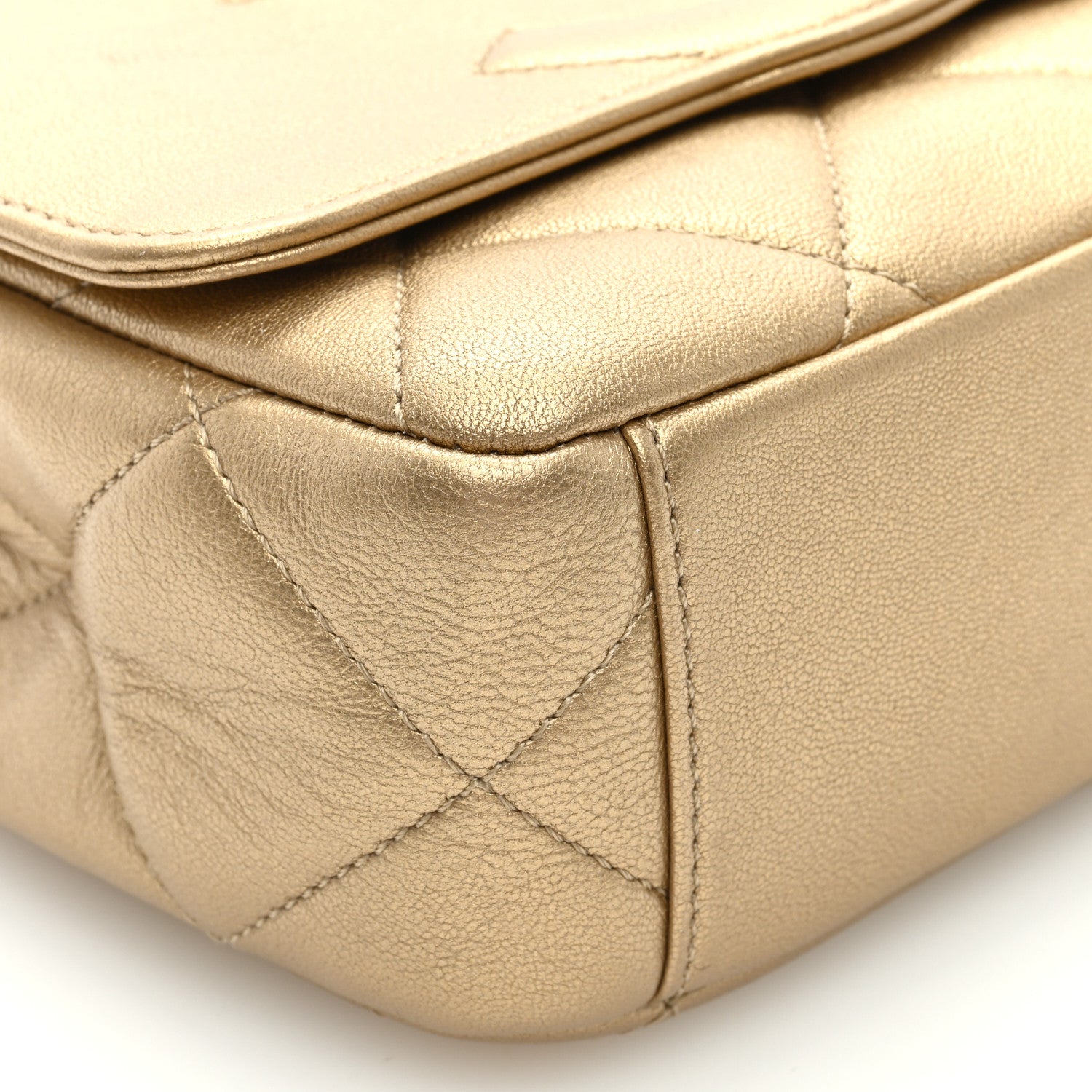 Chanel Metallic Lambskin Quilted Timeless CC Flap Gold 8 of 9