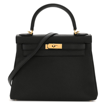 Hermes Taurillon Clemence Kelly Retourne 28 Black 1 of 13