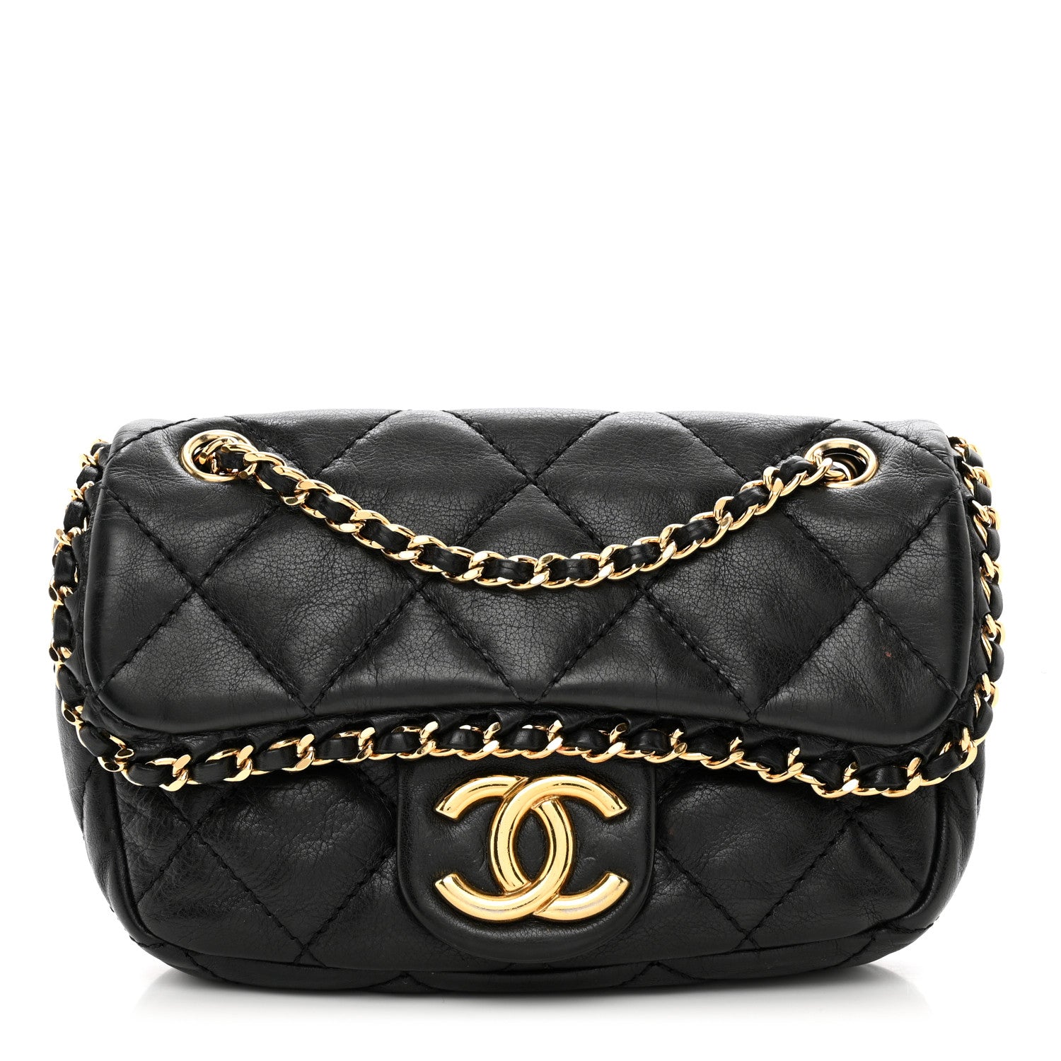Chanel Calfskin Mini Chain Me Flap Black 1 of 12
