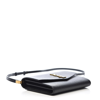 Saint Laurent Grain De Poudre Mini Uptown Crossbody Bag Black 4 of 11