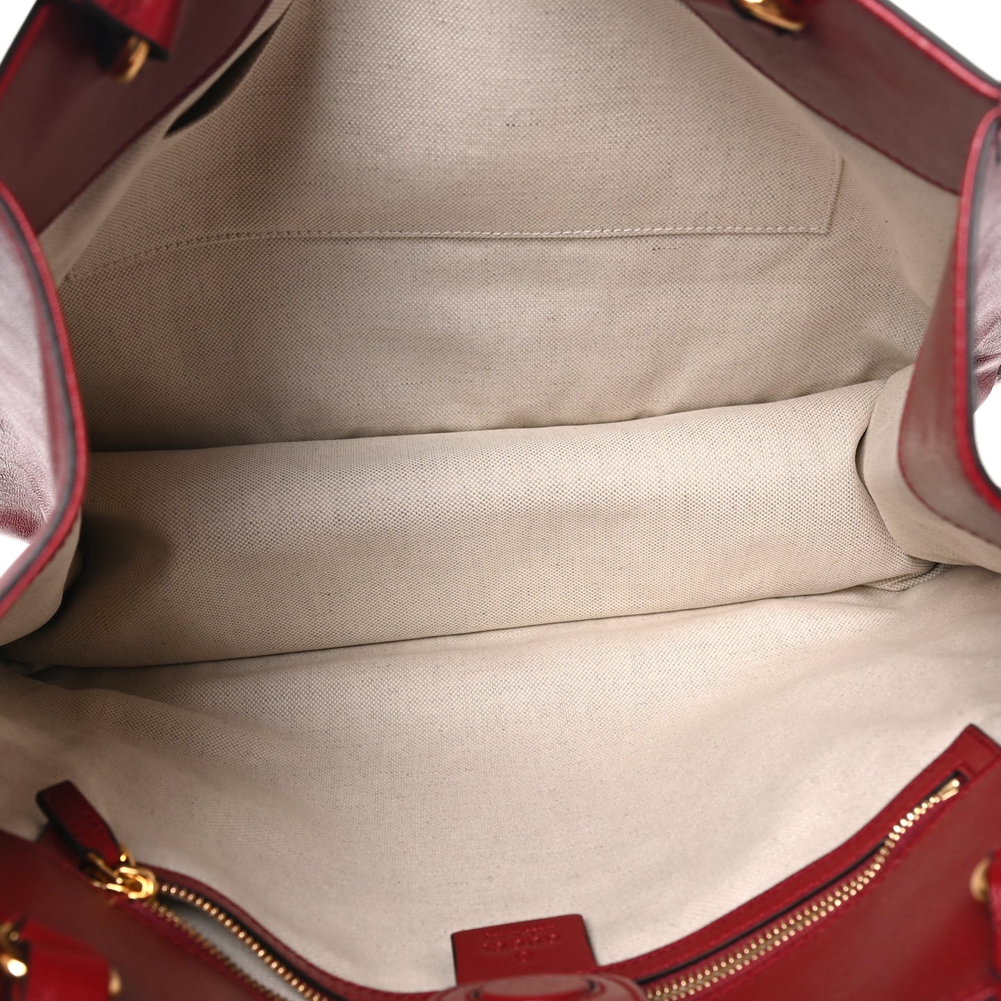 New Sakai Calfskin Lux Horsebit 1955 Tote Bag New Cherry Red