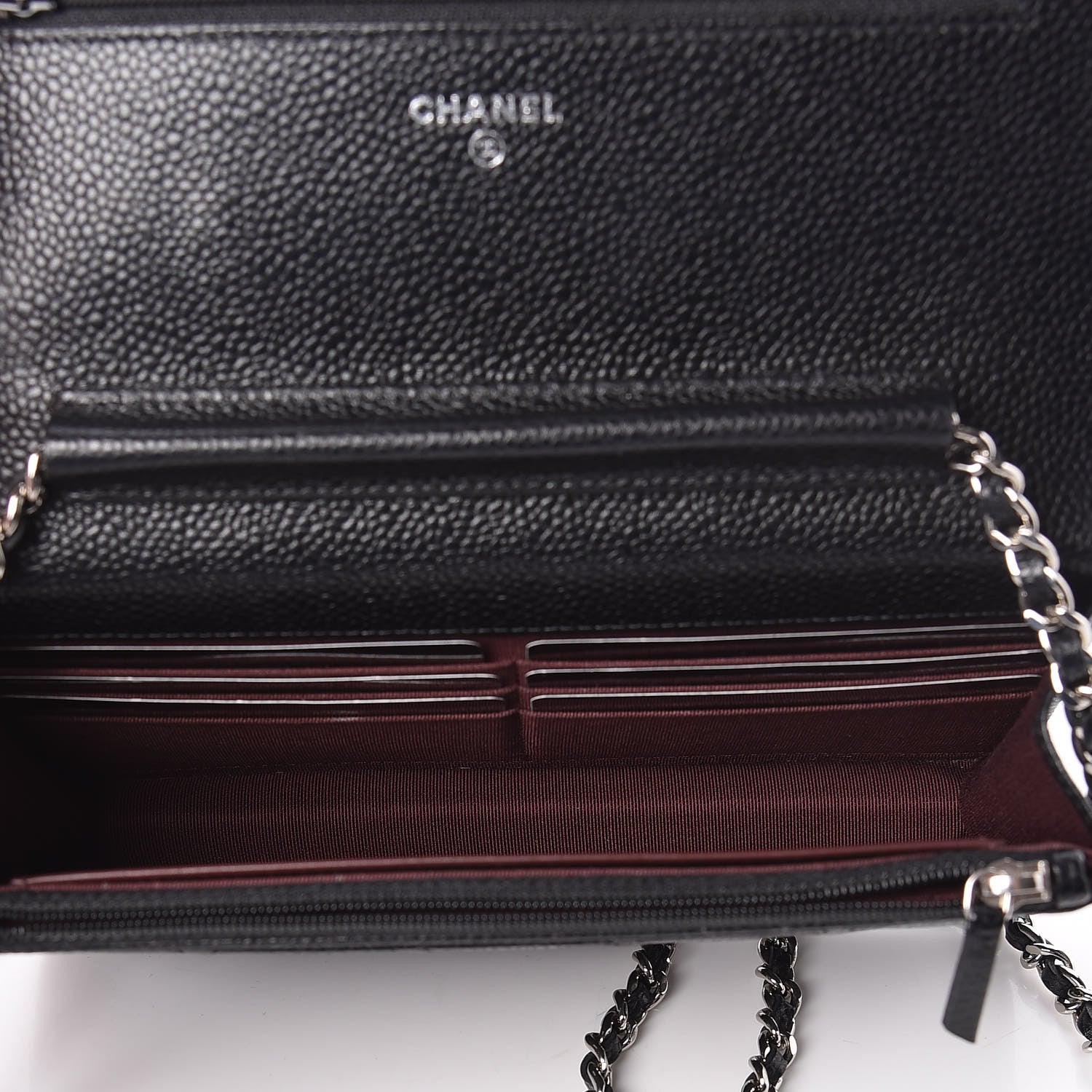 Chanel Caviar Quilted Wallet On Chain WOC Black 5 of 11