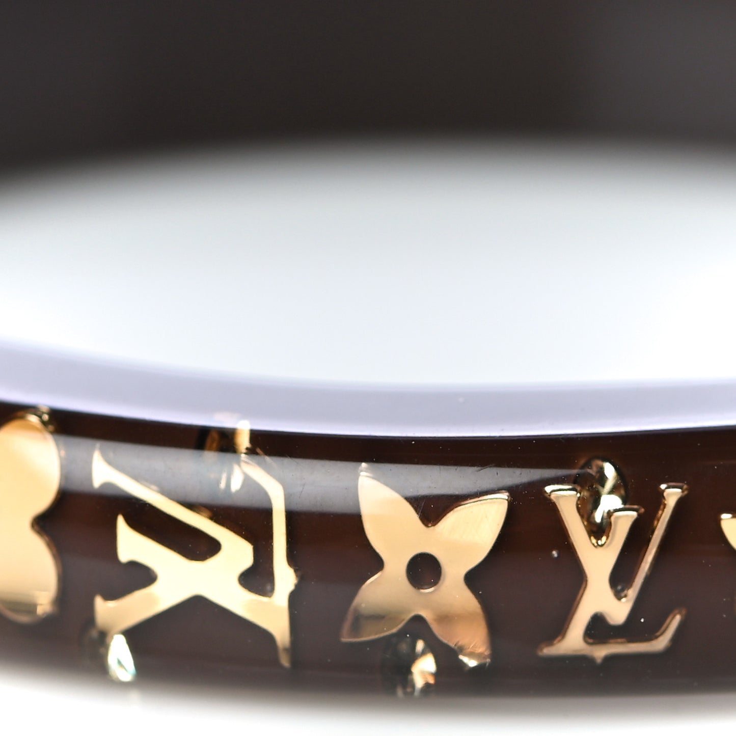 Resin Swarovski Medium Inclusion Bracelet PM Marron