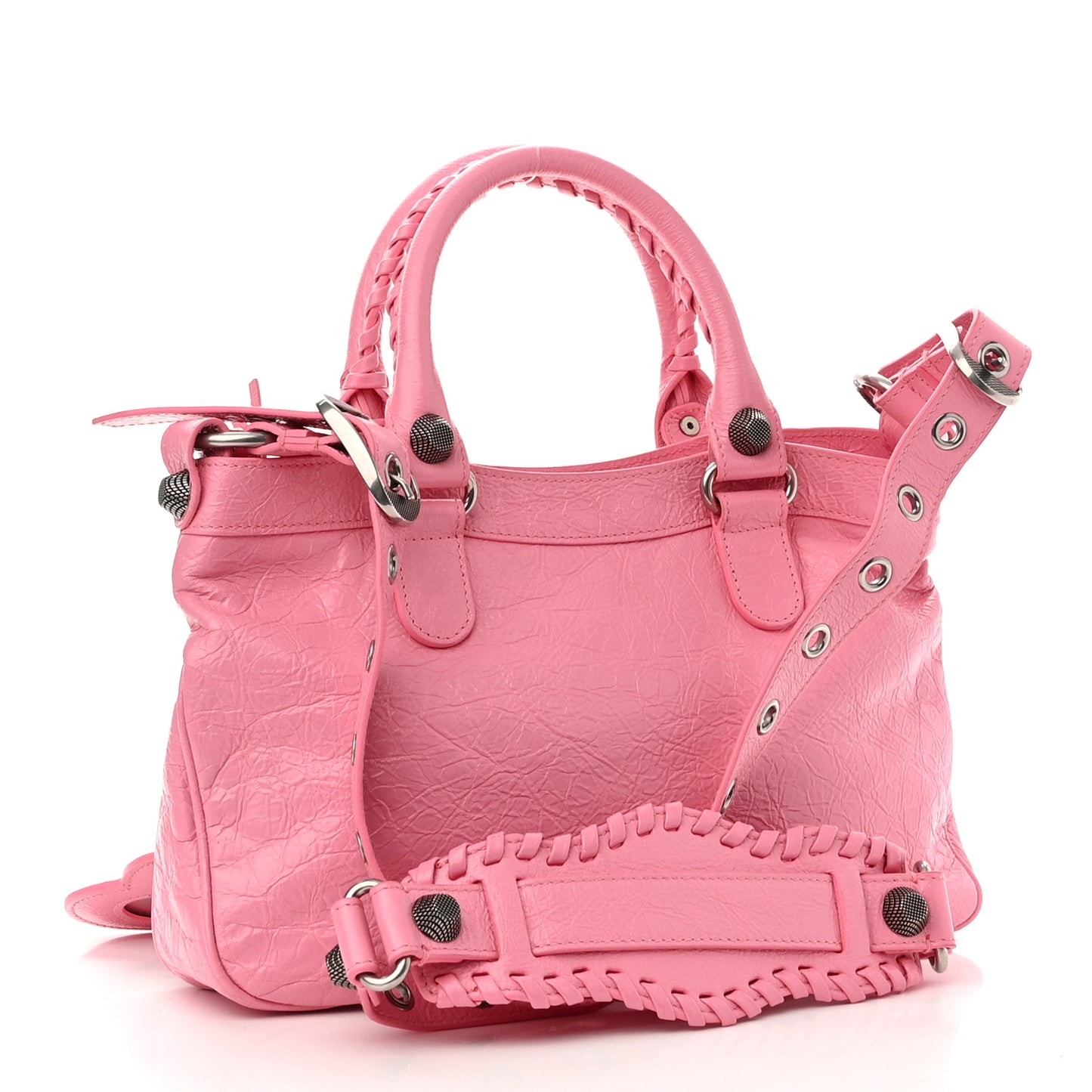 Agneau Arena Neo Cagole Handbag Midi Shoulder Bag Candy Pink