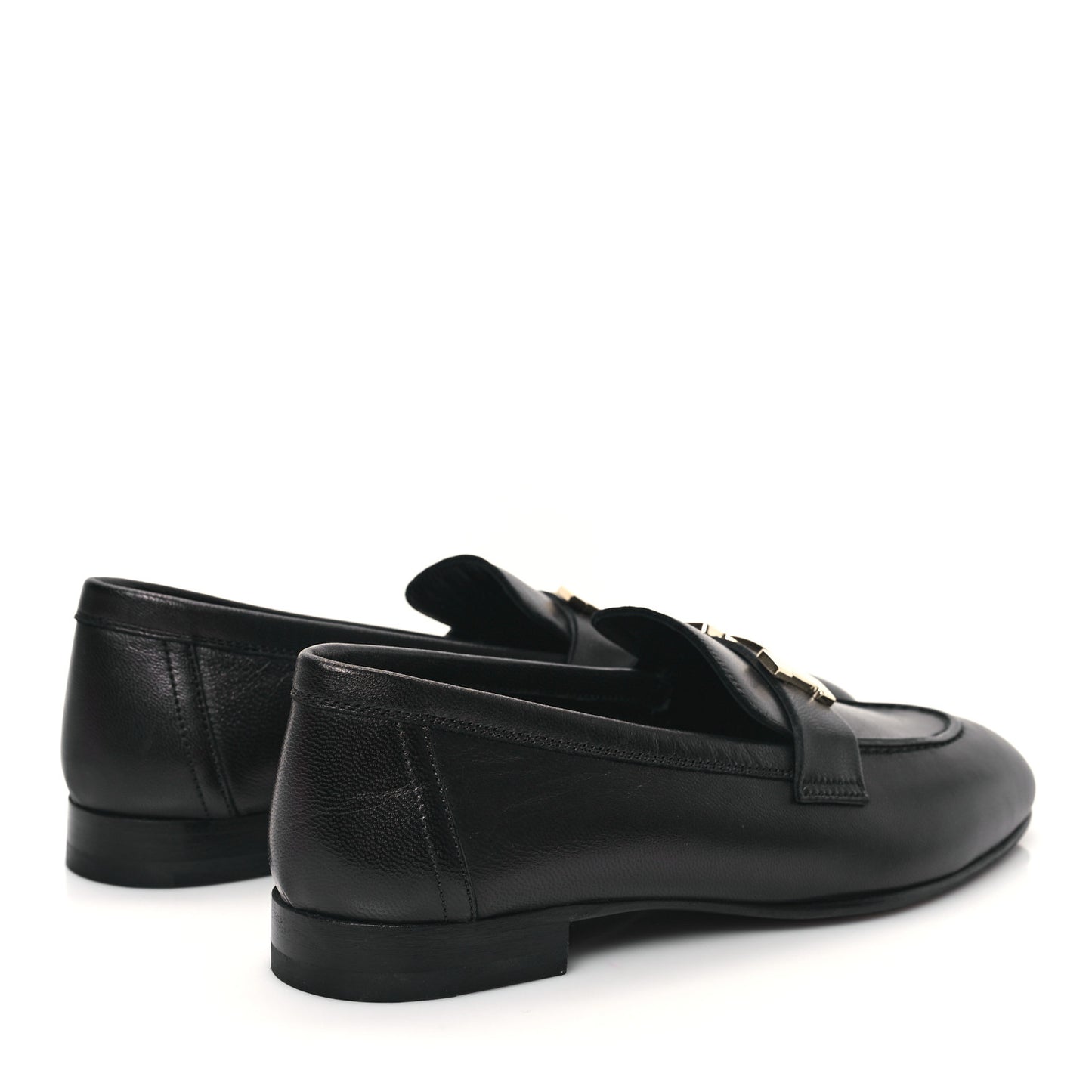 Goatskin Womens Paris Loafers 36 Black