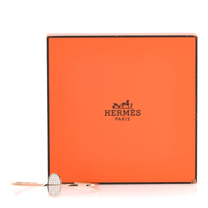 Hermes 18K Rose Gold Diamond MM Chaine d'Ancre Verso Bracelet SH 5 of 5