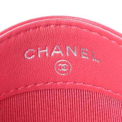 Chanel Lambskin Quilted Card Holder Pink 6 of 10